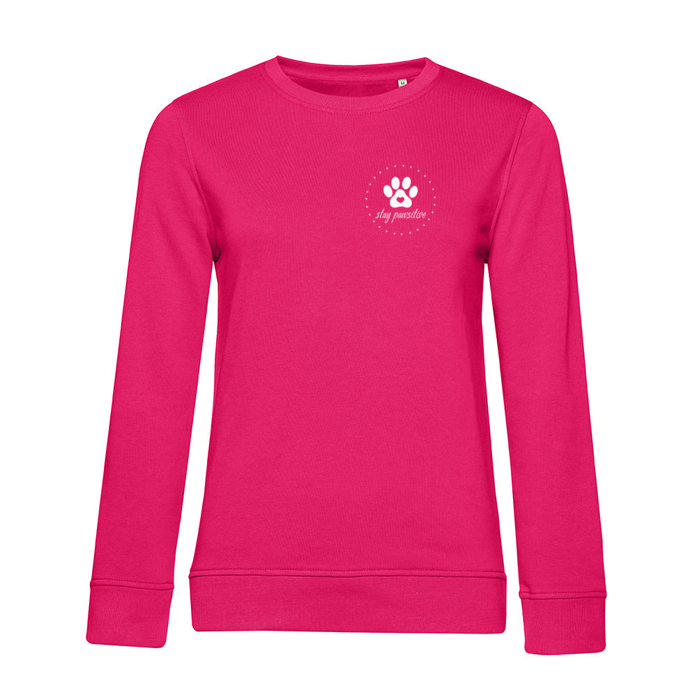 Stay Pawsitive – Bio-Sweatshirt für Damen