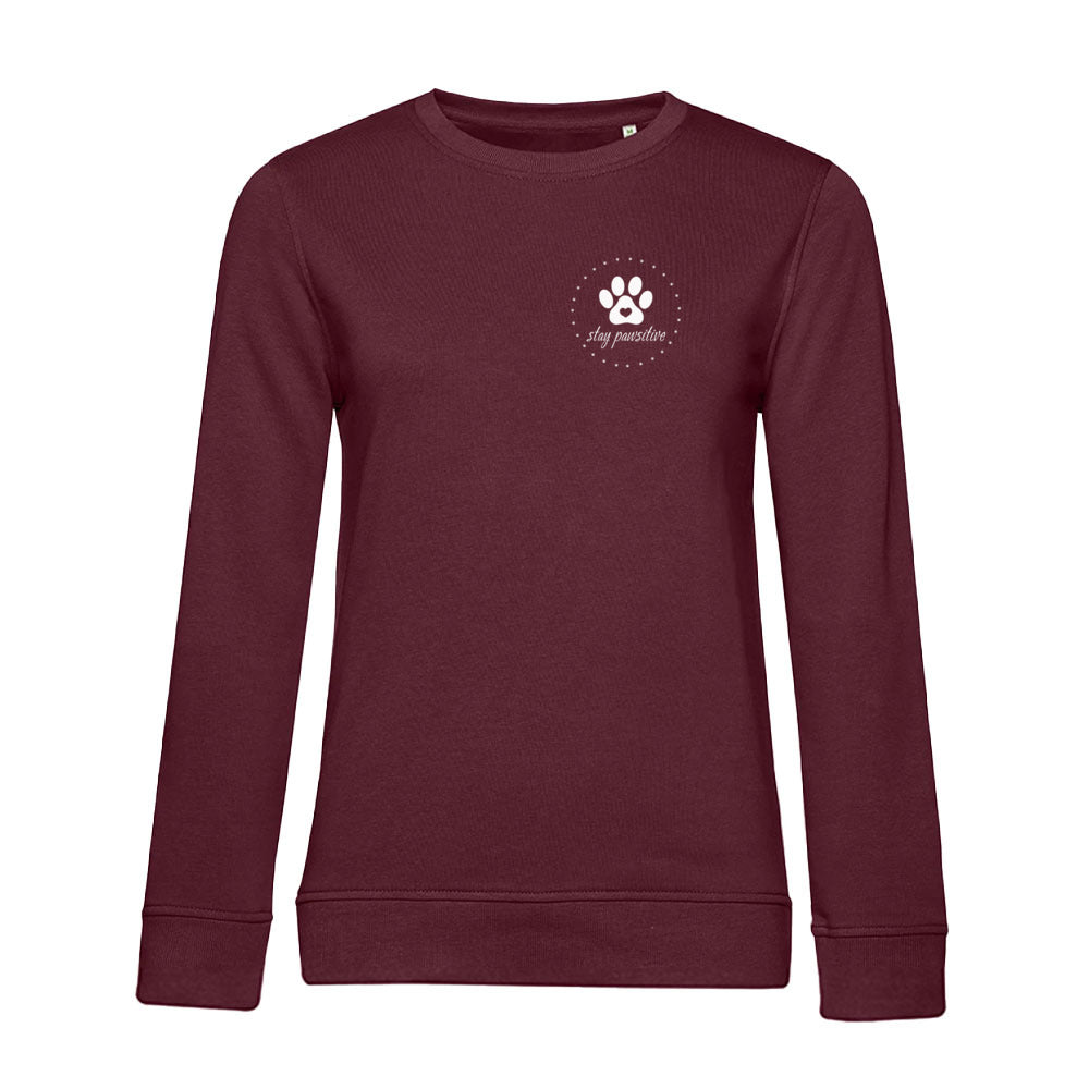 Stay Pawsitive – Bio-Sweatshirt für Damen