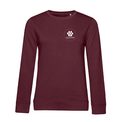 Stay Pawsitive – Bio-Sweatshirt für Damen