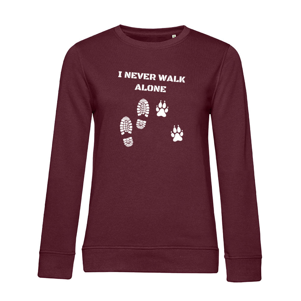 I Never Walk Alone – Bio-Sweatshirt für Damen