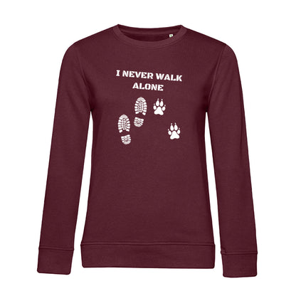 I Never Walk Alone – Bio-Sweatshirt für Damen