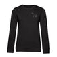 Labrador mit Herz – Bio-Sweatshirt für Damen