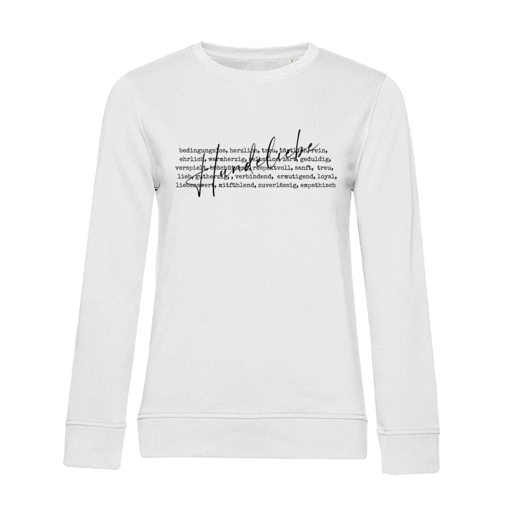 Hunde Liebe ist... – Bio-Sweatshirt für Damen