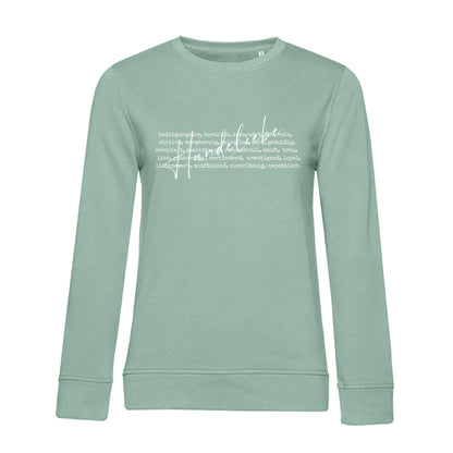 Hunde Liebe ist... – Bio-Sweatshirt für Damen
