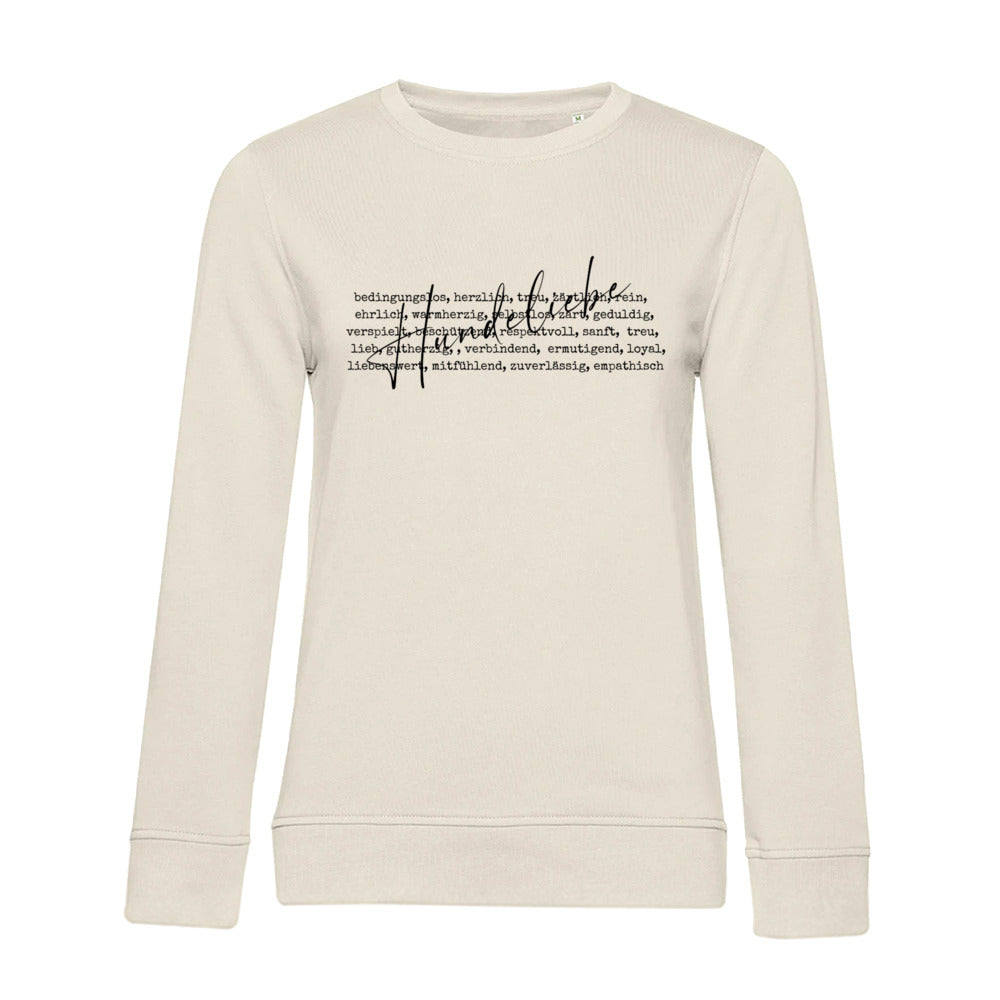 Hunde Liebe ist... – Bio-Sweatshirt für Damen