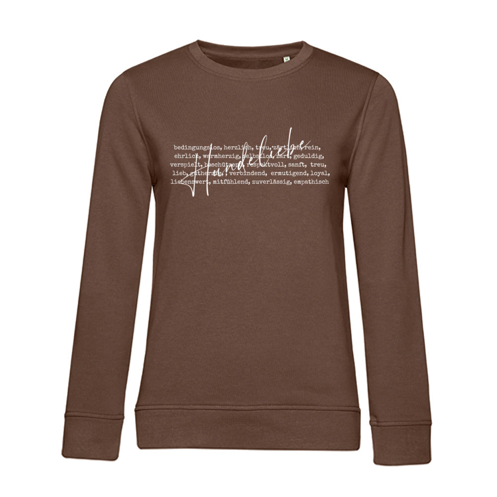 Hunde Liebe ist... – Bio-Sweatshirt für Damen