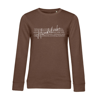 Hunde Liebe ist... – Bio-Sweatshirt für Damen
