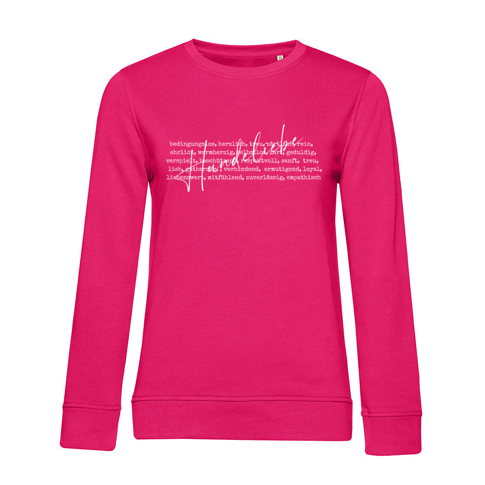 Hunde Liebe ist... – Bio-Sweatshirt für Damen