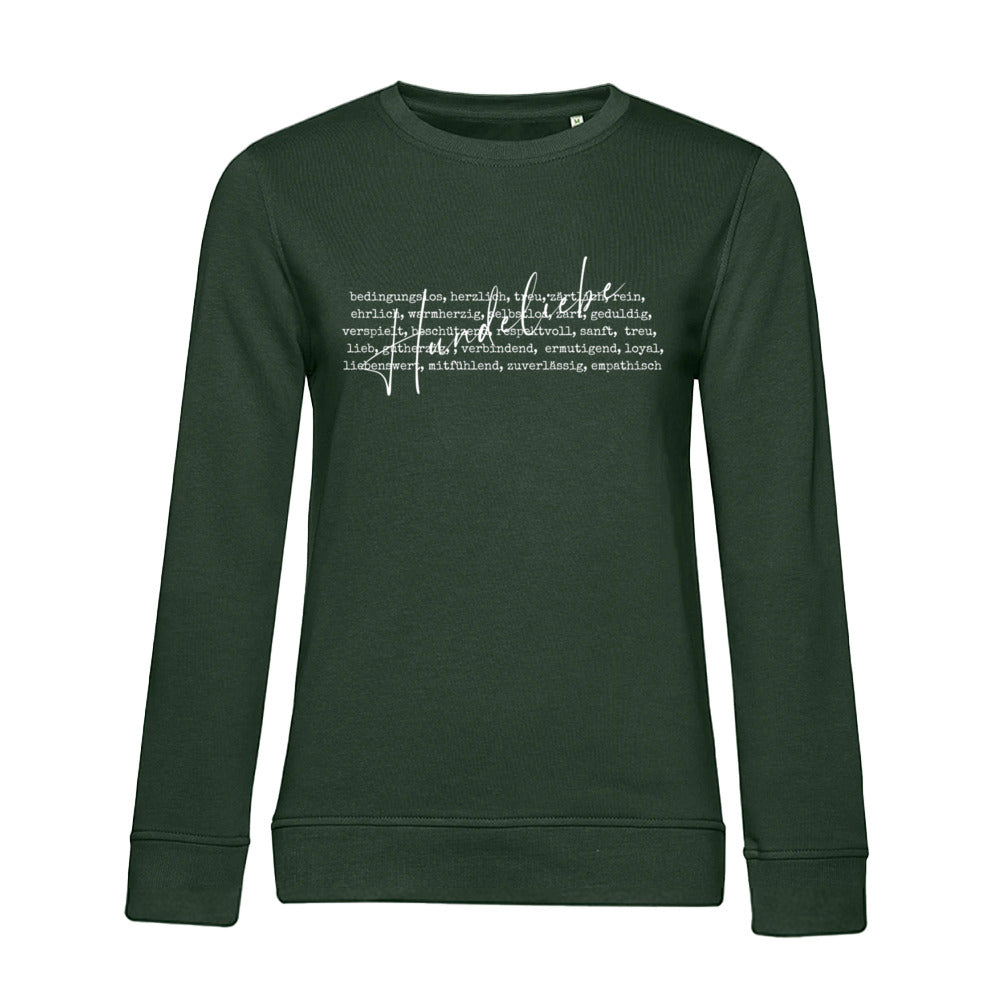 Hunde Liebe ist... – Bio-Sweatshirt für Damen