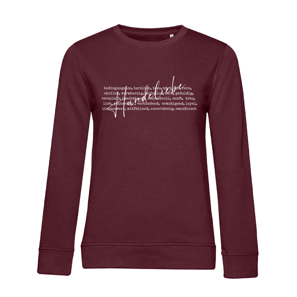 Hunde Liebe ist... – Bio-Sweatshirt für Damen