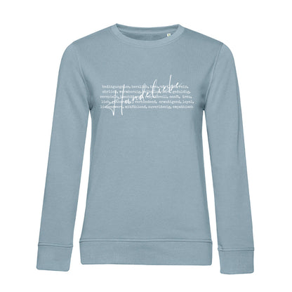 Hunde Liebe ist... – Bio-Sweatshirt für Damen