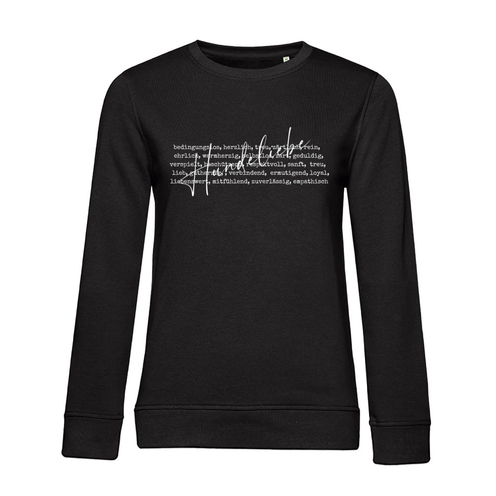 Hunde Liebe ist... – Bio-Sweatshirt für Damen