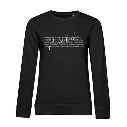 Hunde Liebe ist... – Bio-Sweatshirt für Damen