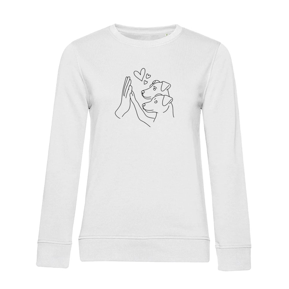 Doppeltes Glück – Bio-Sweatshirt für Damen