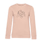 Doppeltes Glück – Bio-Sweatshirt für Damen