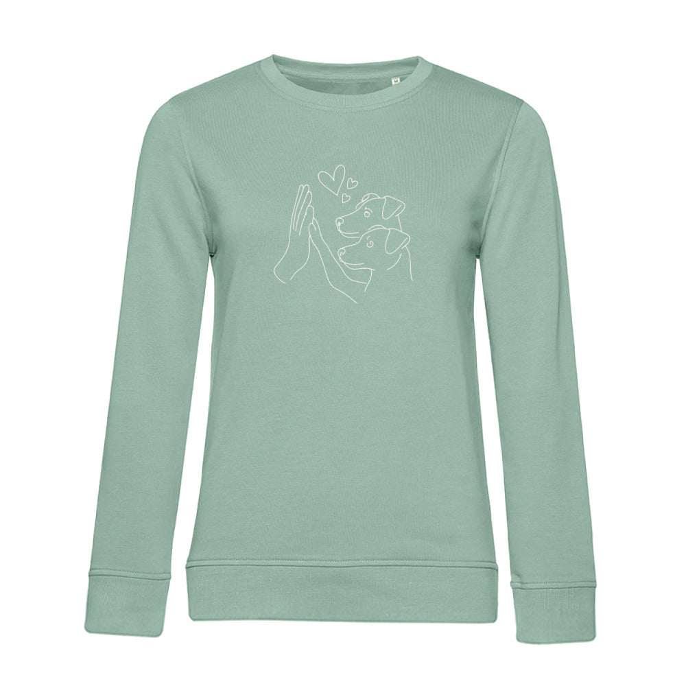 Doppeltes Glück – Bio-Sweatshirt für Damen