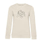 Doppeltes Glück – Bio-Sweatshirt für Damen