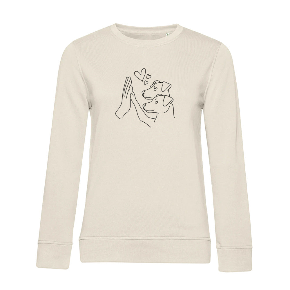 Doppeltes Glück – Bio-Sweatshirt für Damen
