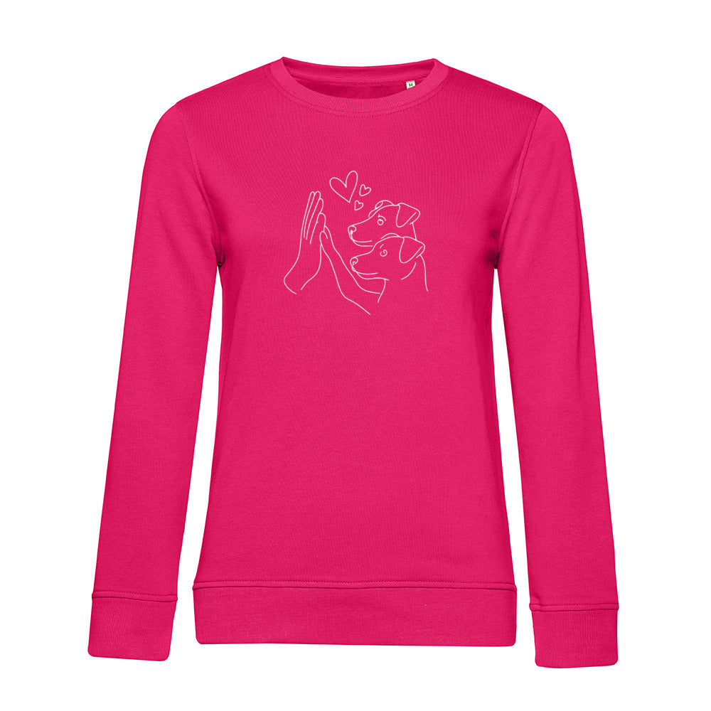 Doppeltes Glück – Bio-Sweatshirt für Damen