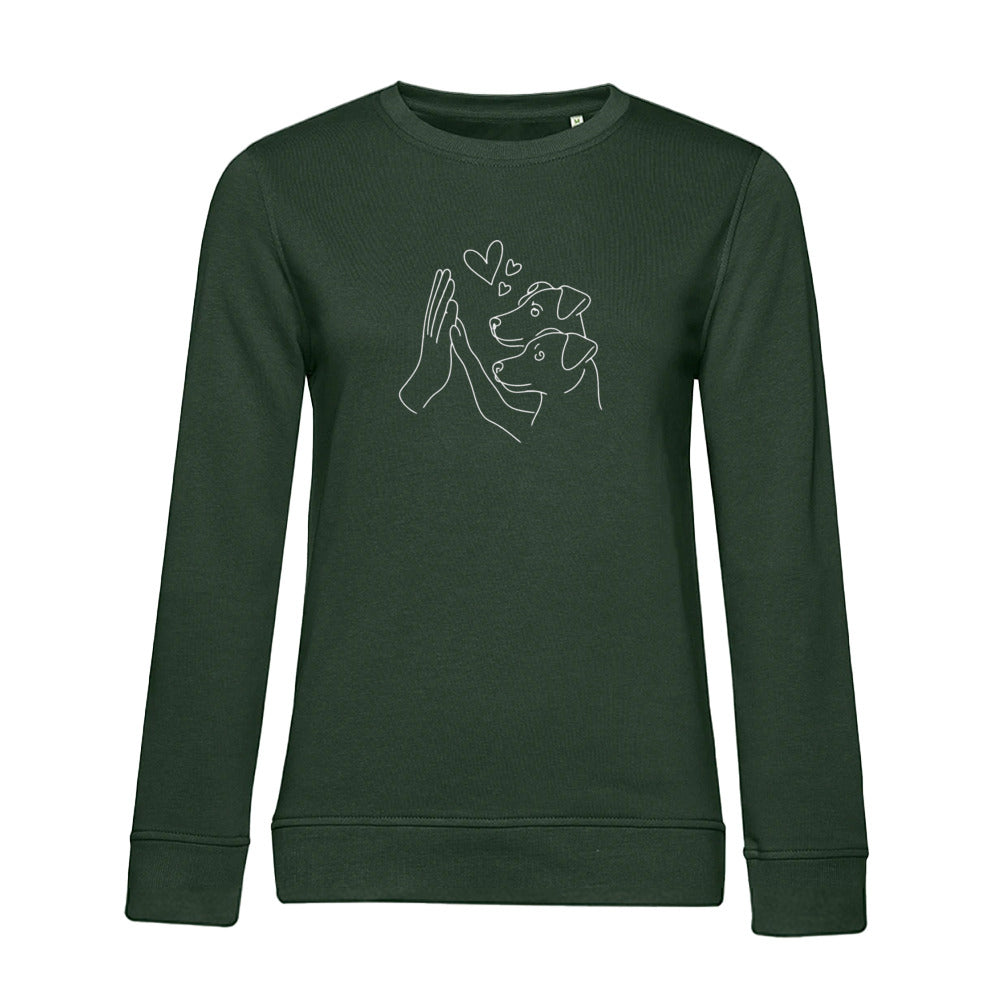 Doppeltes Glück – Bio-Sweatshirt für Damen