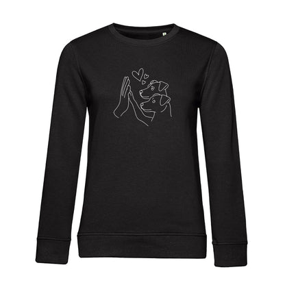 Doppeltes Glück – Bio-Sweatshirt für Damen