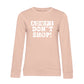 Adopt Don't Shop – Bio-Sweatshirt für Damen