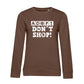 Adopt Don't Shop – Bio-Sweatshirt für Damen