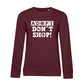 Adopt Don't Shop – Bio-Sweatshirt für Damen