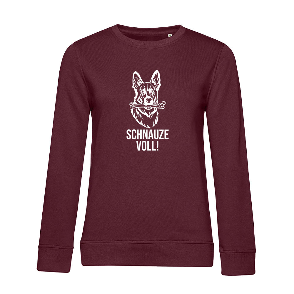 Schnauze Voll – Bio-Sweatshirt für Damen