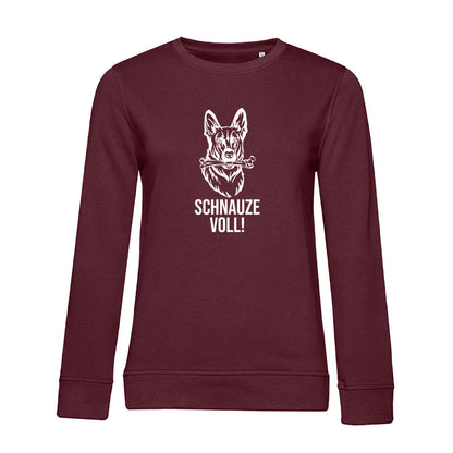 Schnauze Voll – Bio-Sweatshirt für Damen