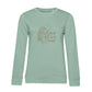 Vier Pfoten – Bio-Sweatshirt für Damen