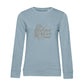 Vier Pfoten – Bio-Sweatshirt für Damen