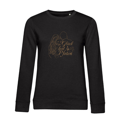 Vier Pfoten – Bio-Sweatshirt für Damen