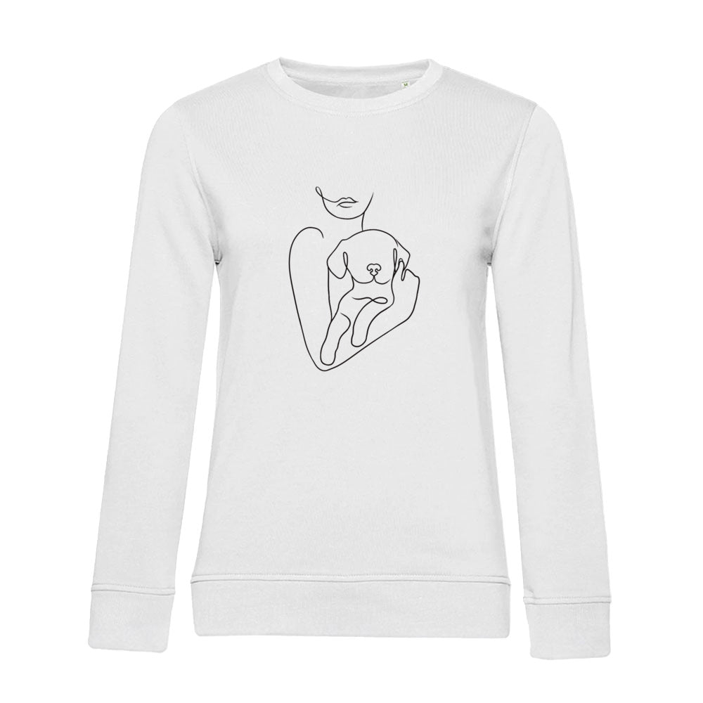Welpenliebe – Bio-Sweatshirt für Damen