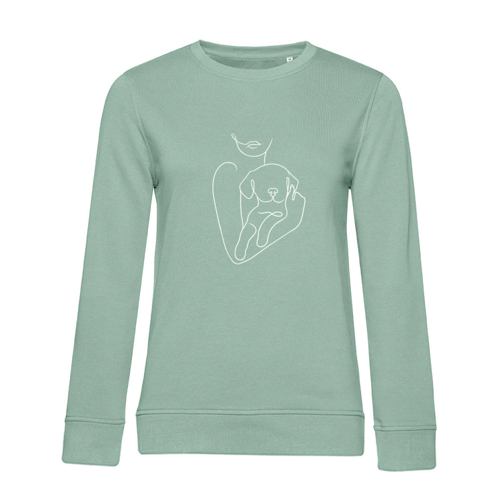 Welpenliebe – Bio-Sweatshirt für Damen