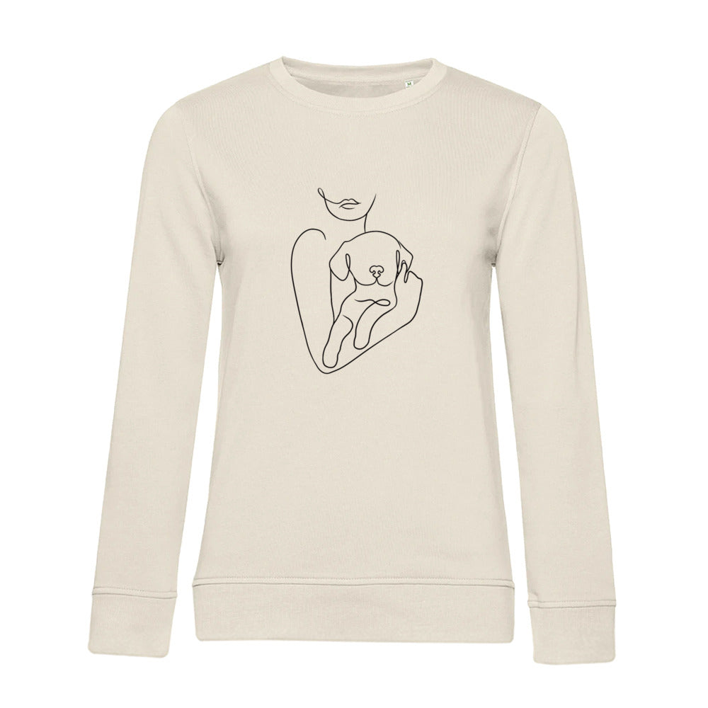 Welpenliebe – Bio-Sweatshirt für Damen