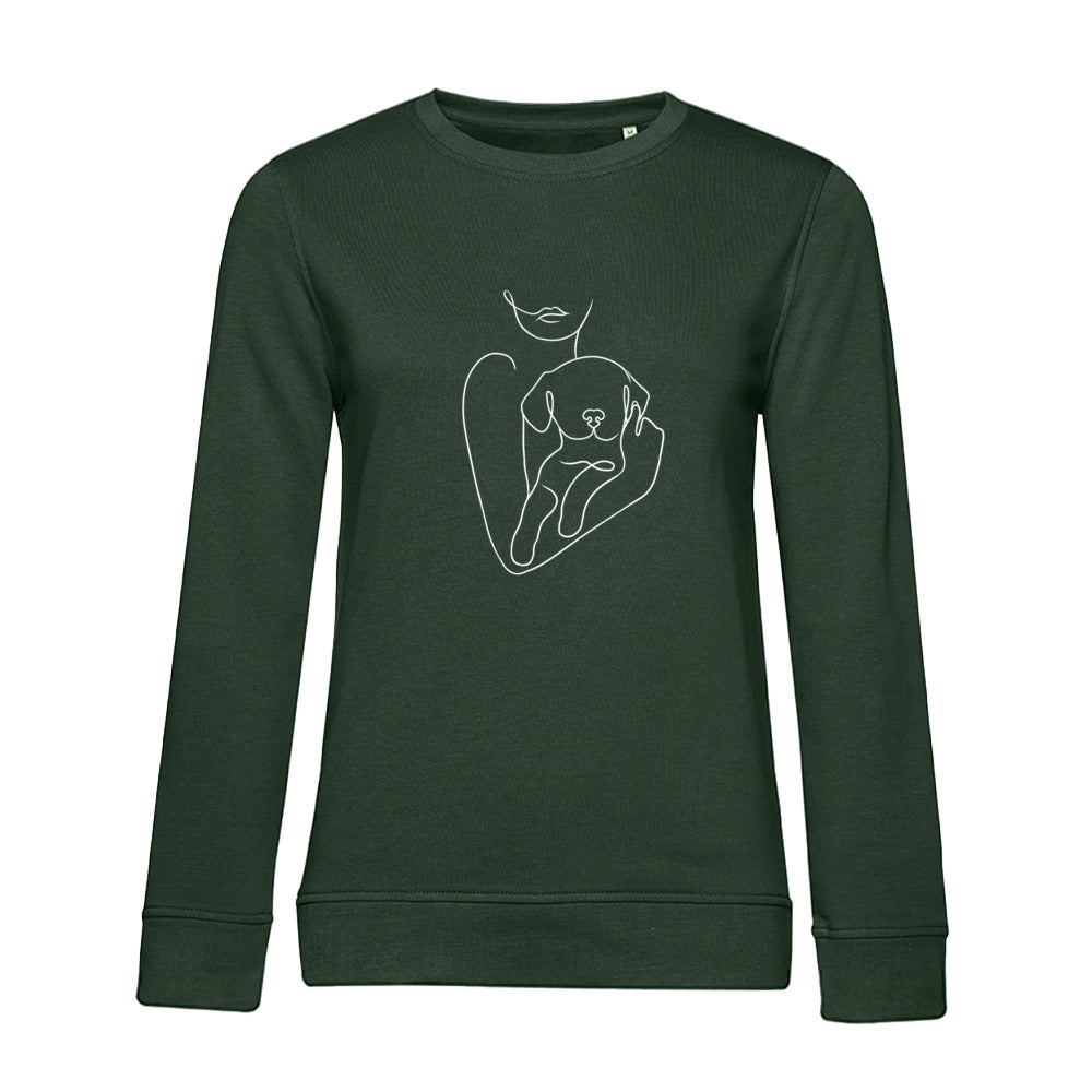 Welpenliebe – Bio-Sweatshirt für Damen