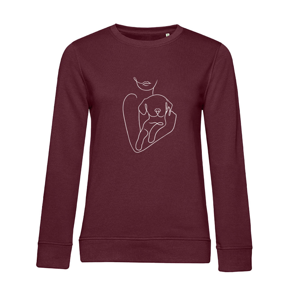 Welpenliebe – Bio-Sweatshirt für Damen