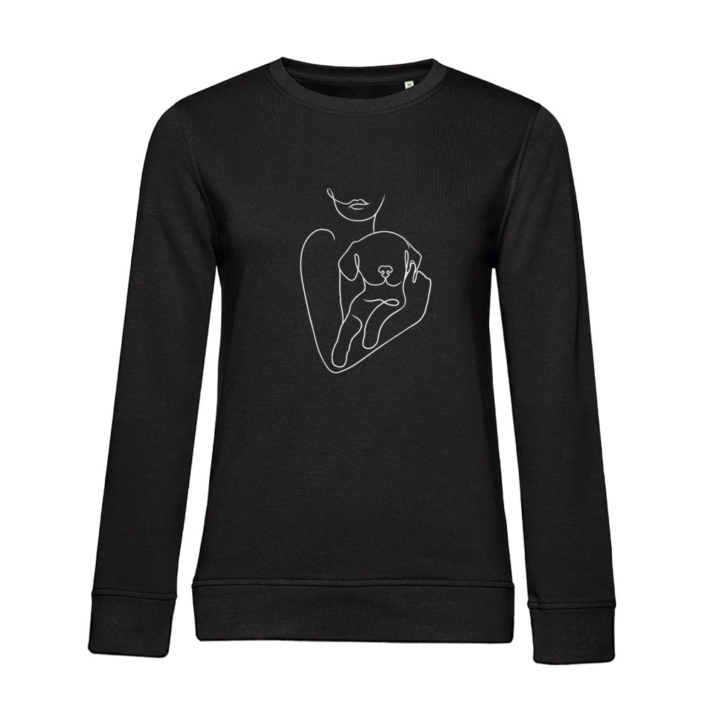 Welpenliebe – Bio-Sweatshirt für Damen