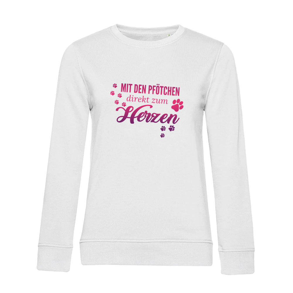 Direkt zum Herzen – Bio-Sweatshirt für Damen