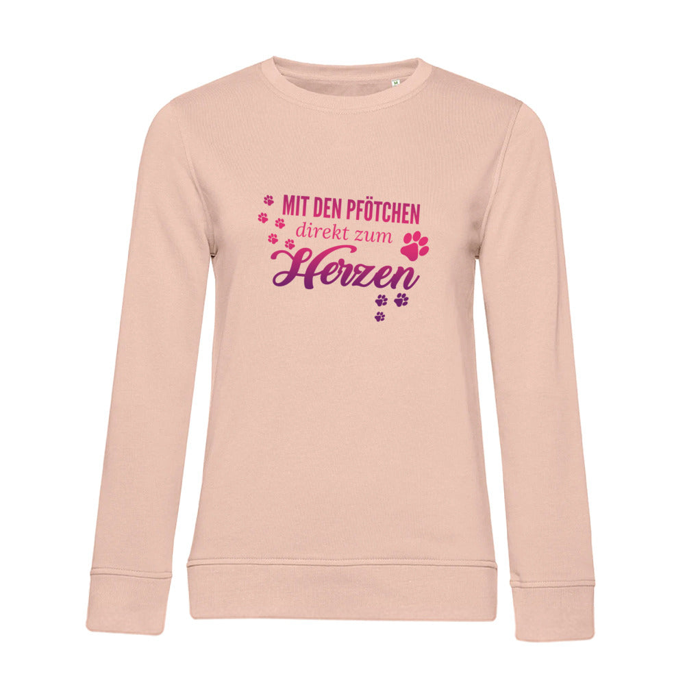 Direkt zum Herzen – Bio-Sweatshirt für Damen