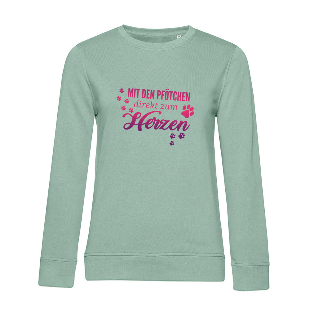 Direkt zum Herzen – Bio-Sweatshirt für Damen