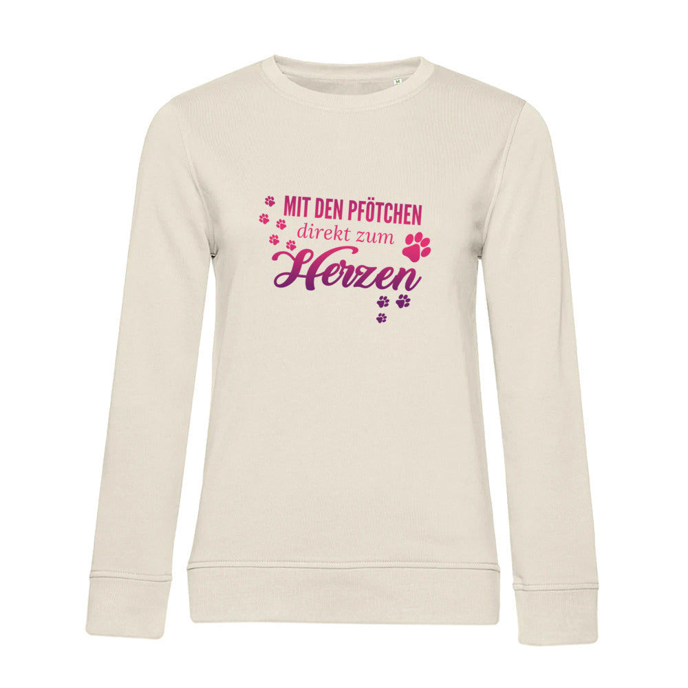 Direkt zum Herzen – Bio-Sweatshirt für Damen
