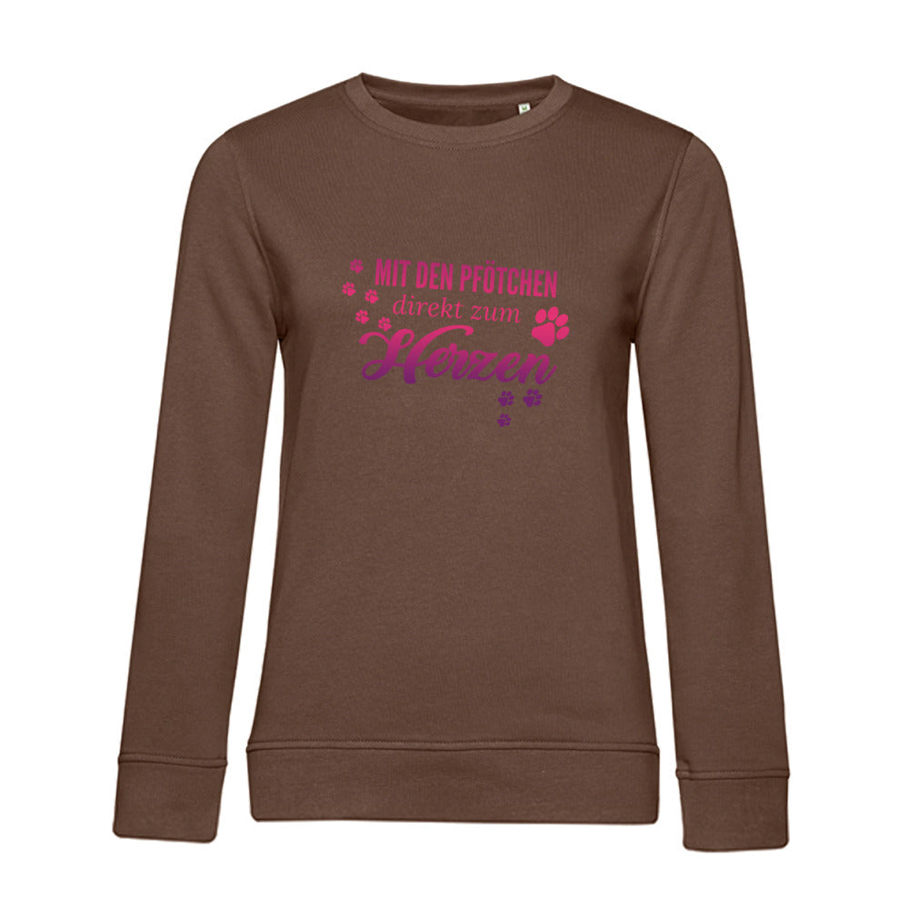 Direkt zum Herzen – Bio-Sweatshirt für Damen