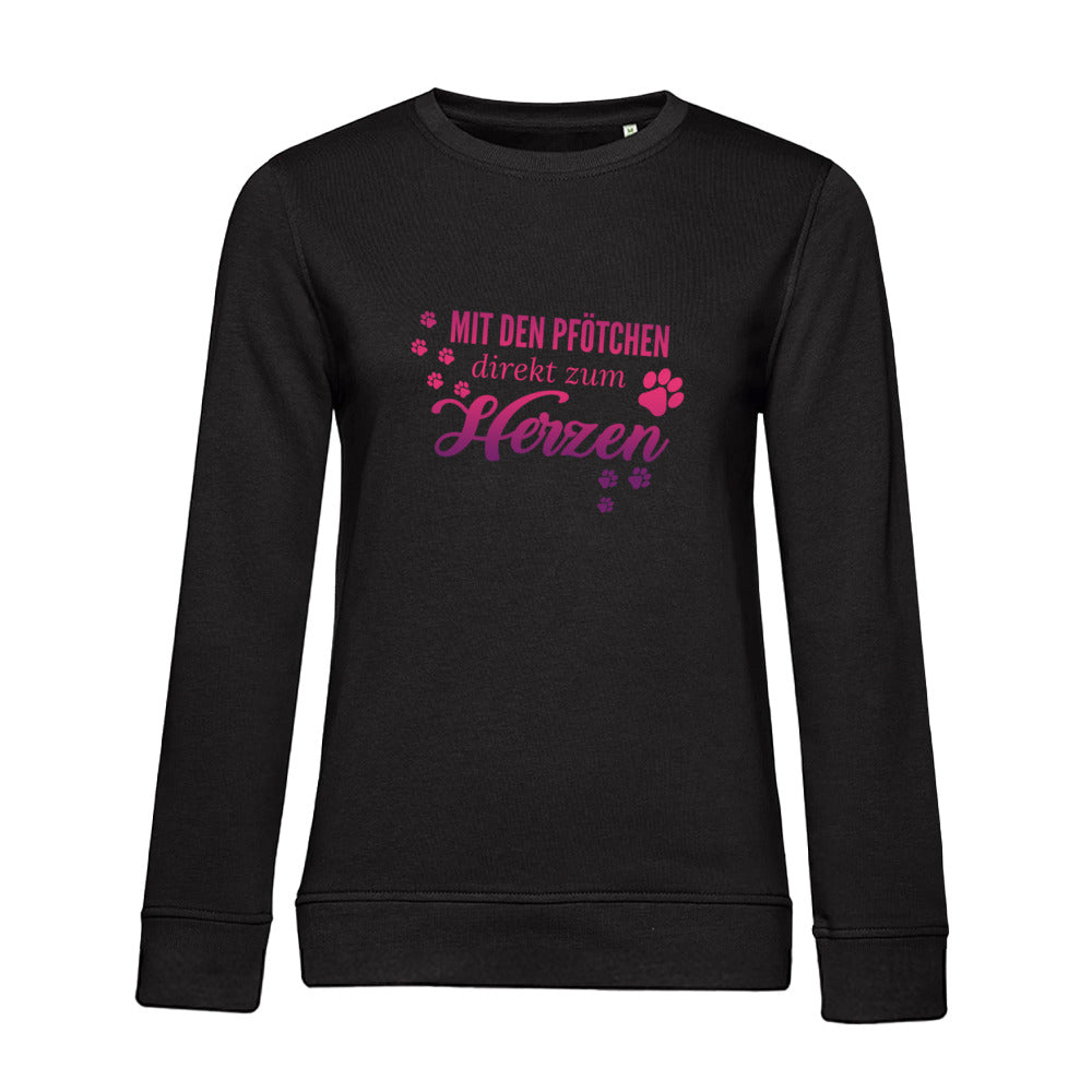 Direkt zum Herzen – Bio-Sweatshirt für Damen
