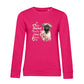 Pastell Mops – Bio-Sweatshirt für Damen