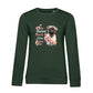 Pastell Mops – Bio-Sweatshirt für Damen