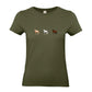 Pferde Trio - T-Shirt für Damen