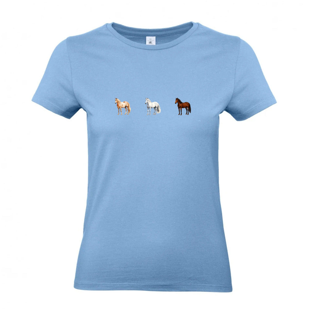 Pferde Trio - T-Shirt für Damen