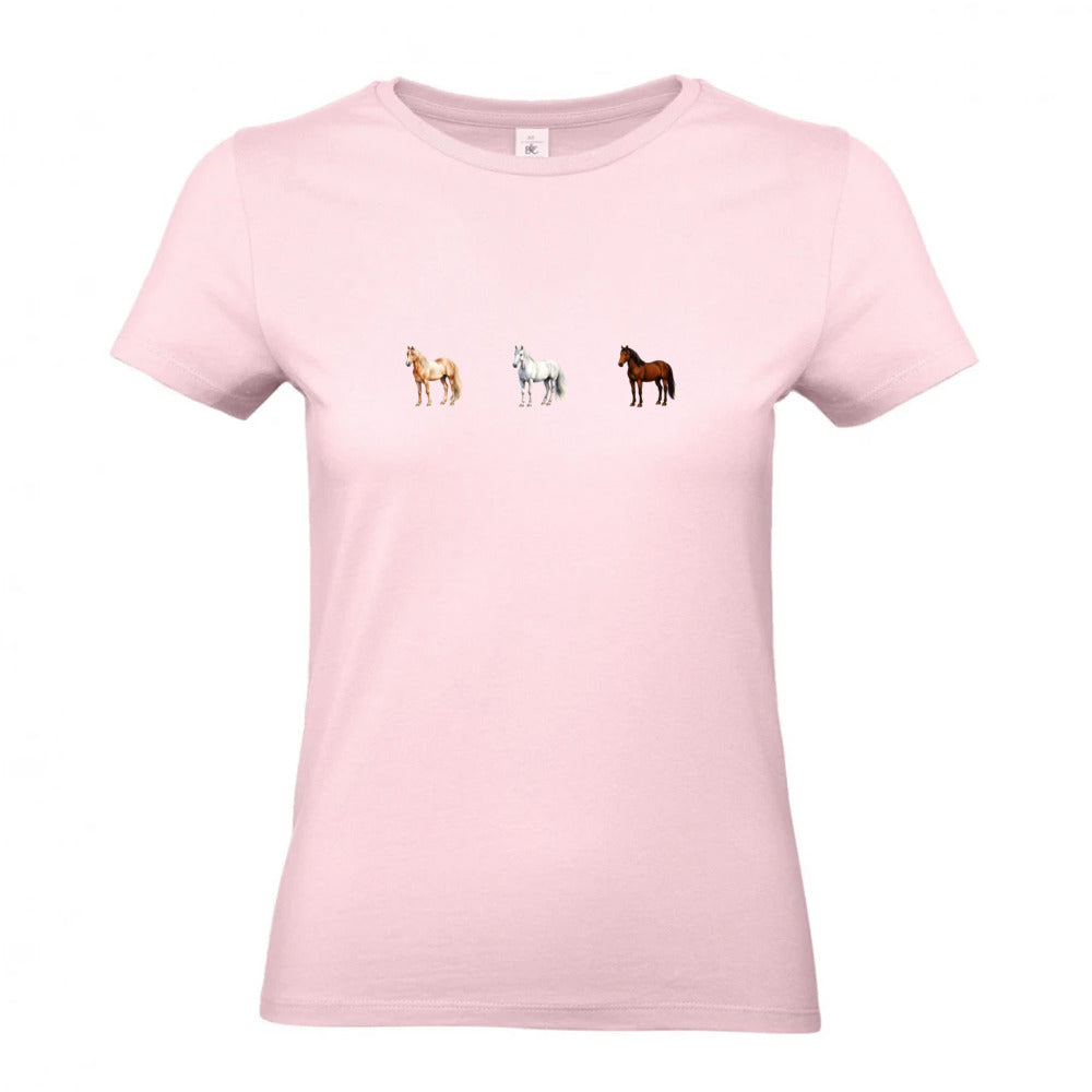 Pferde Trio - T-Shirt für Damen